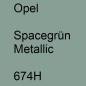 Preview: Opel, Spacegrün Metallic, 674H.